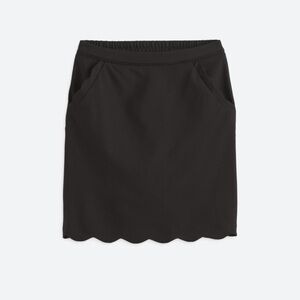 Black Scalloped Skirt by Skies Are Blue, sz Petite Large